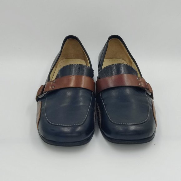 Circa Joan & David Loafers Flats, Black and Brown Shoes Women Size 6M - Picture 2 of 10